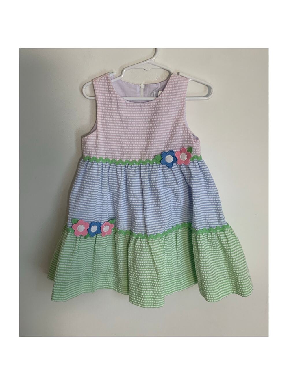 Florence Eiseman Seersucker Striped sundress size 3T